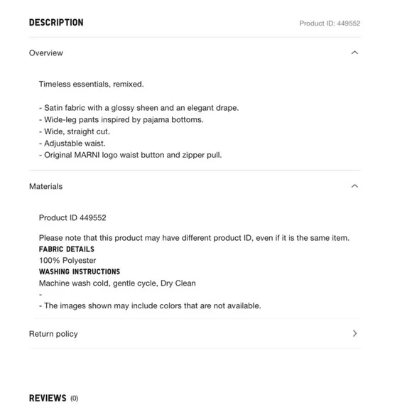 MARNI DRAPE RELAXED WIDE STRAIGHT PANTS - Picture 5 of 16